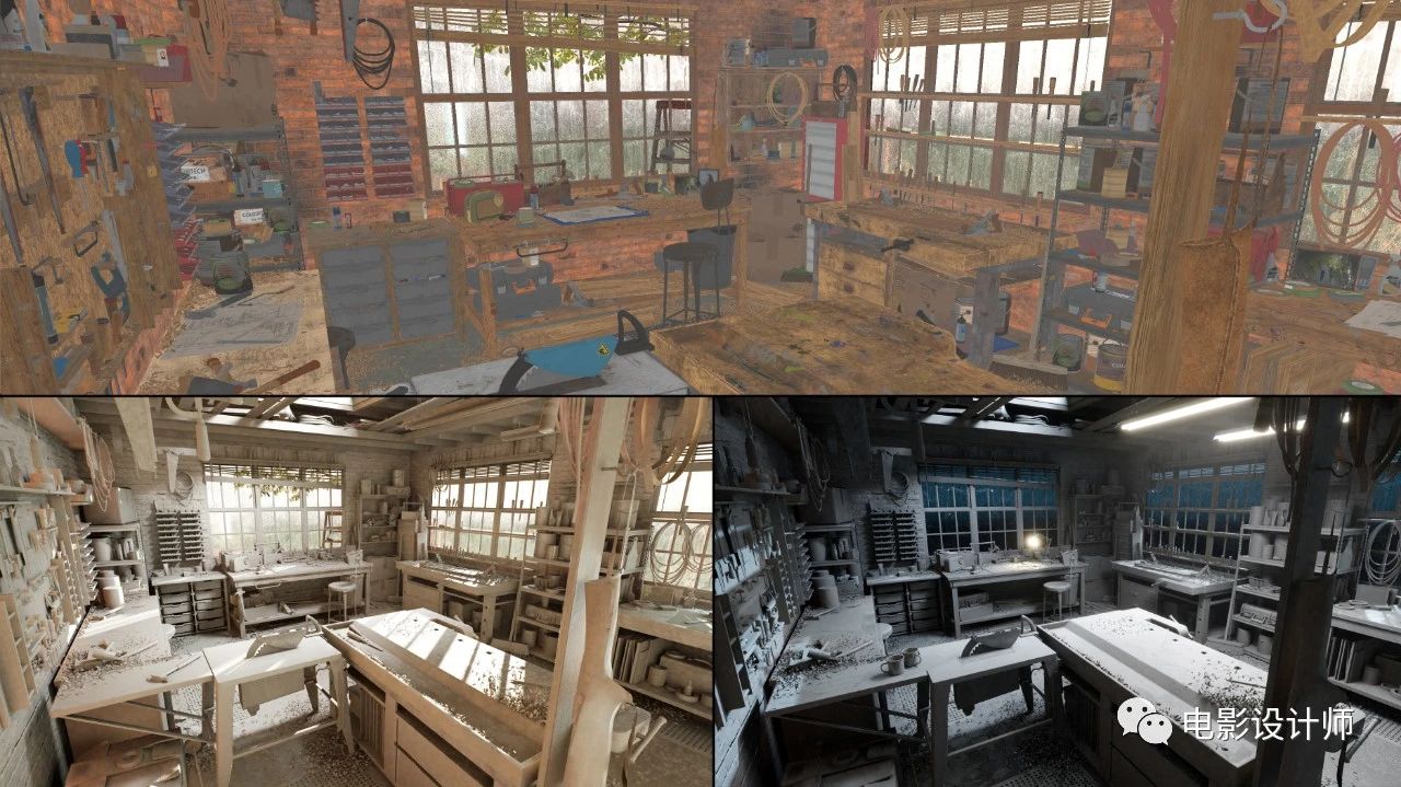 筑影分享:细节爆表,如果制作一个UE4超写实的木匠工作室